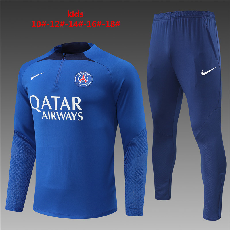 2022-2023 Paris Saint Germain kids suit training PSG