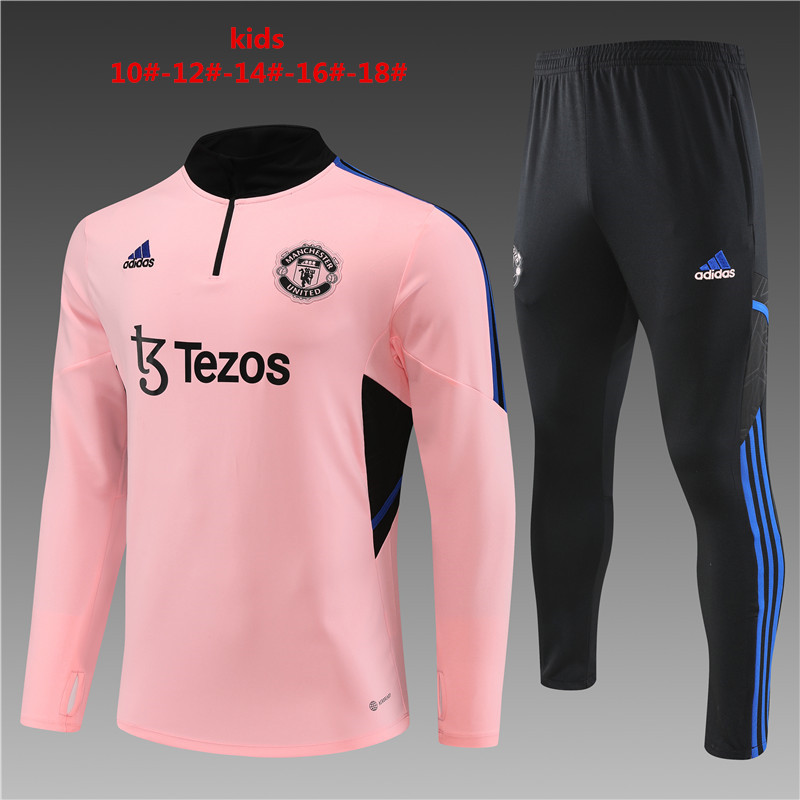 2022-2023 Manchester  united  kids kit Training clothes 