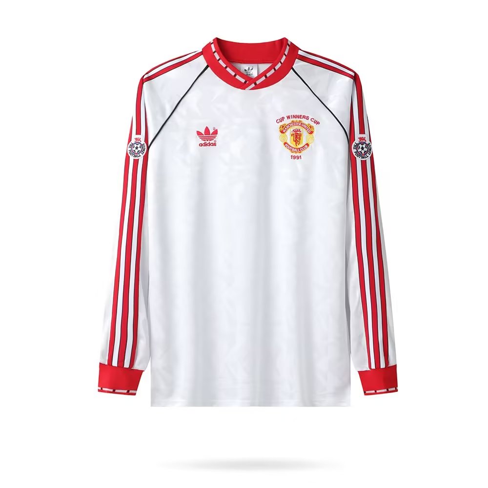 1991 Manchester United away long Add Badge