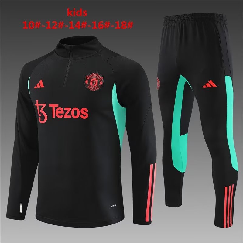 2023-2024 Manchester united kids kit Training clothes 