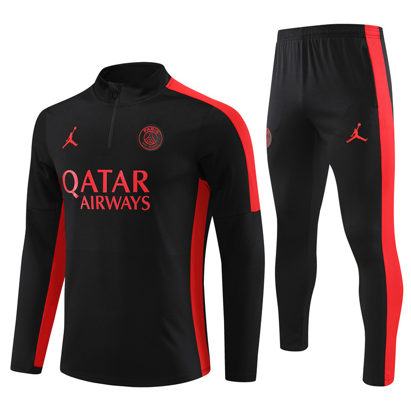2023-2024 Paris Saint Germain  Adult  Long Sleeve Half Pull Training Suit Set psg