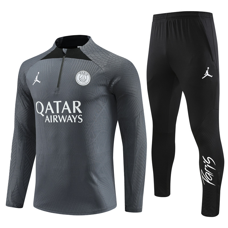 2023-2024 Paris Saint Germain  Adult  Long Sleeve Half Pull Training Suit Set psg