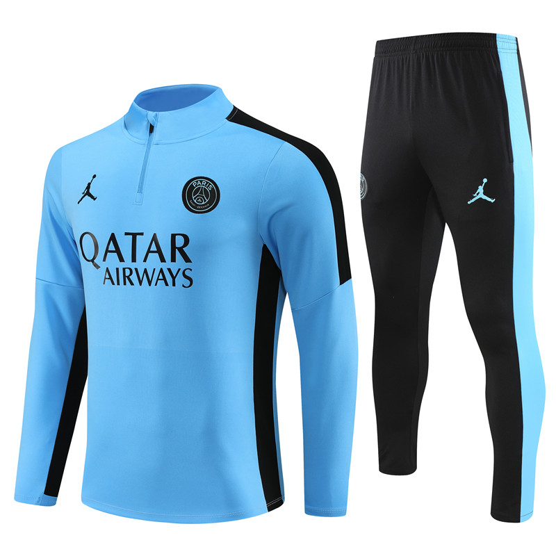 2023-2024 Paris Saint Germain  Adult  Long Sleeve Half Pull Training Suit Set psg