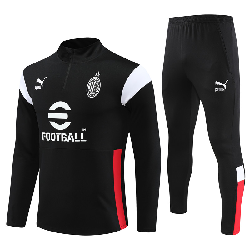 2023-2024 AC MILAN Adult Long Sleeve Half Pull Training Suit Set