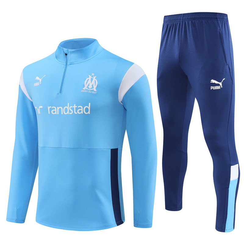  2023-2024  Marseille  Adult Long Sleeve Half Pull Training Suit Set