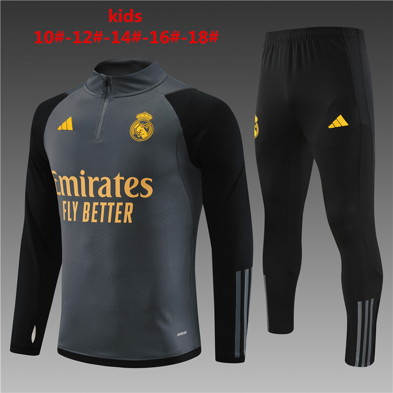 2023-2024  Real Madrid kids kit training suit  
