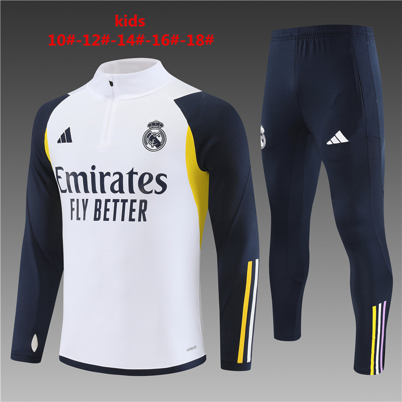 2023-2024  Real Madrid kids kit training suit  