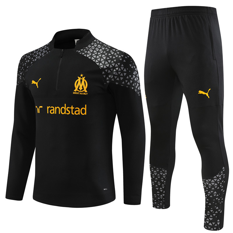  2023-2024  Marseille  Adult Long Sleeve Half Pull Training Suit Set