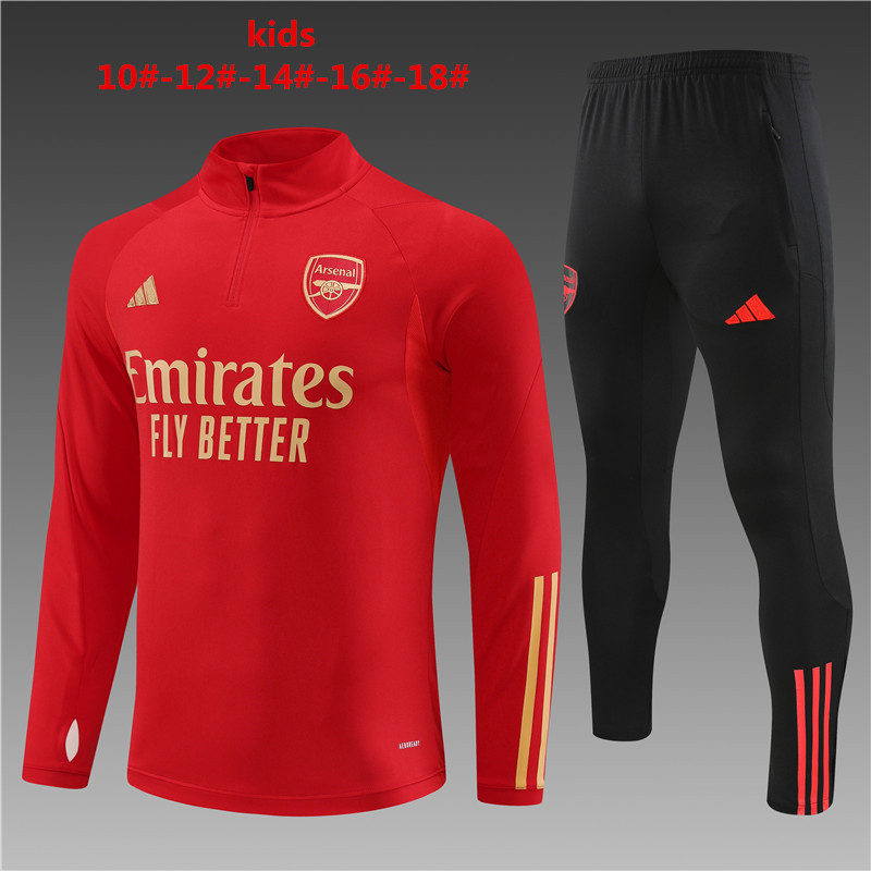 2023-2024 Arsenal half-pull training suit kids