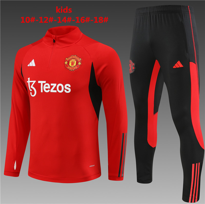 2023-2024 Manchester united kids kit Training clothe