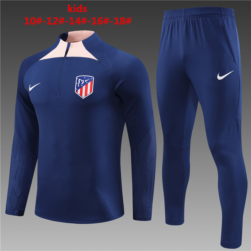 2023-2024  Atletico Madrid kids kit training suit 