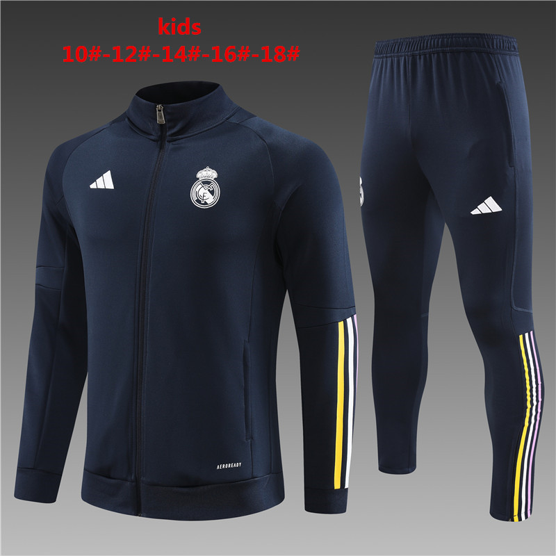 2023-2024 Real Madrid kids kit training suit  Jacket