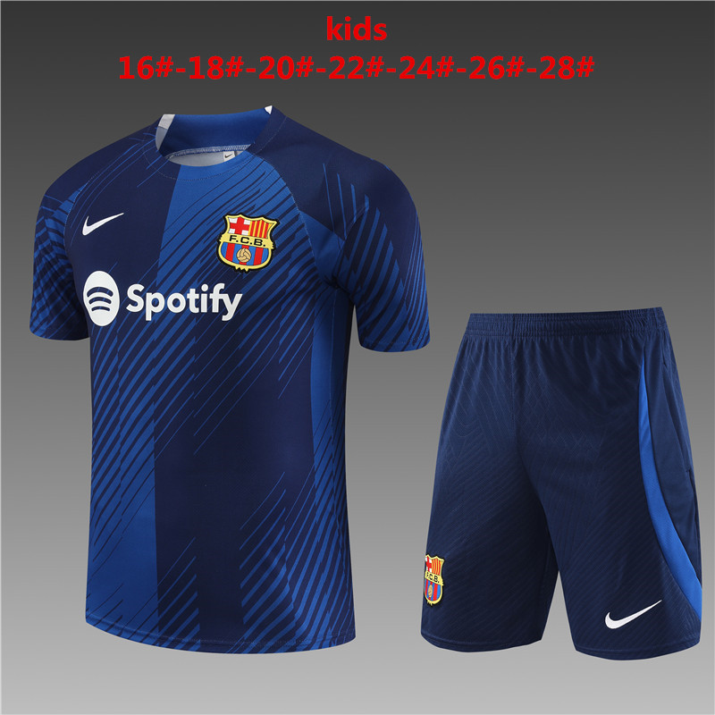 2023 -2024  FC Barcelona away kids   Training clothing