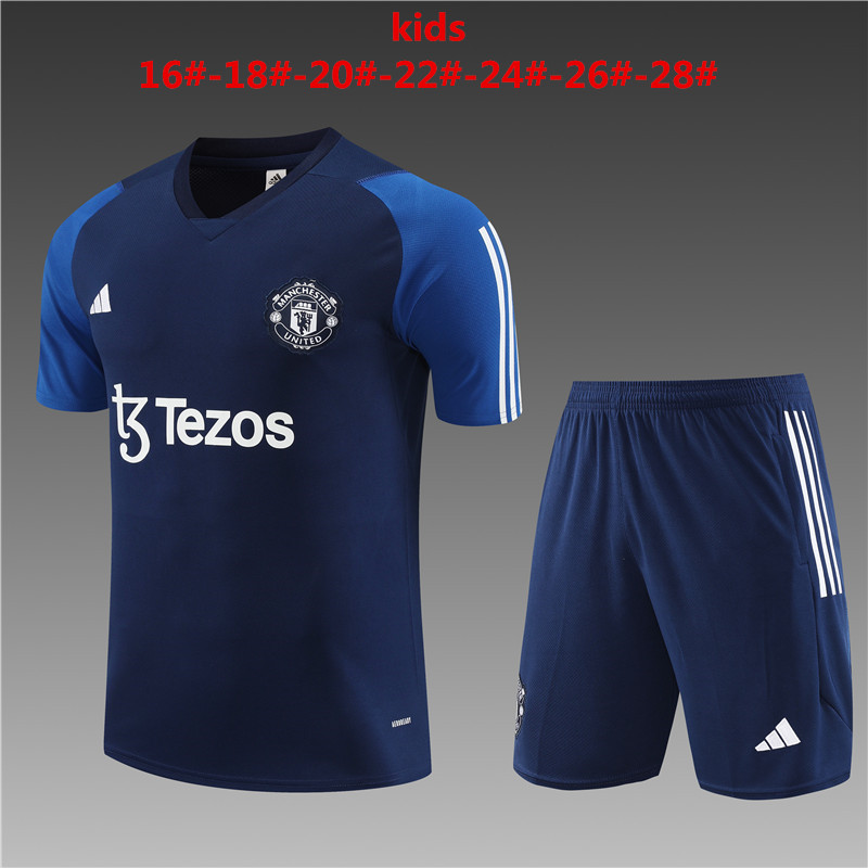 2023-2024 MANCHESTER UNITED Training clothes KIDS kit With pockets