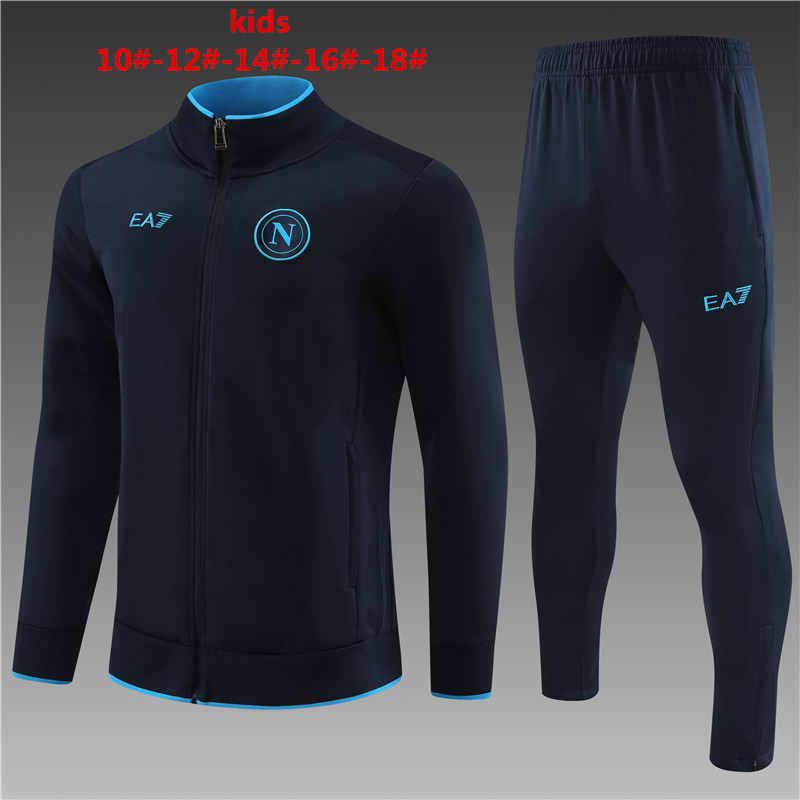 2023-2024 Napoli  Long pull jacket Set suit  kids