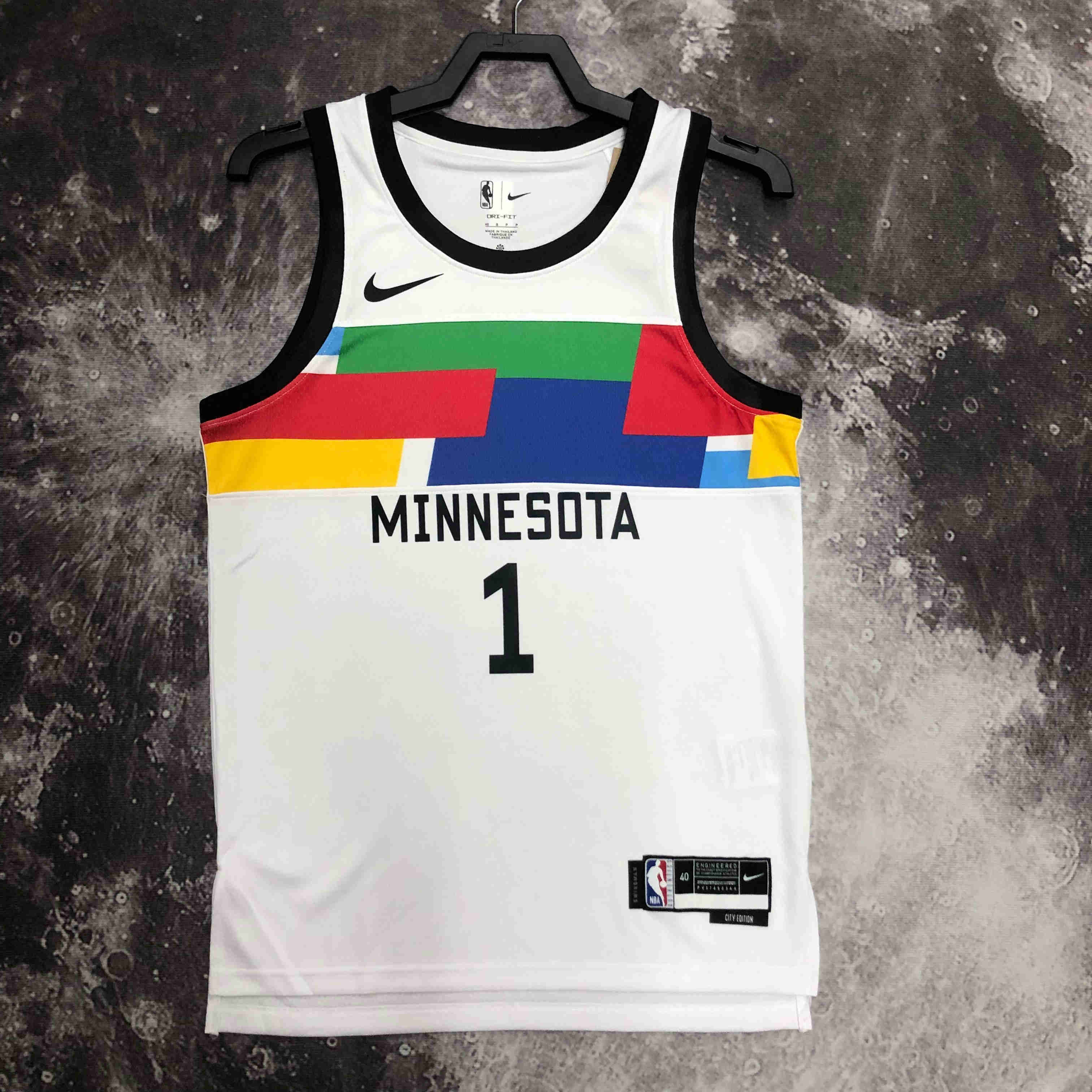 Minnesota Timberwolves NBA Jersey Edwards 1