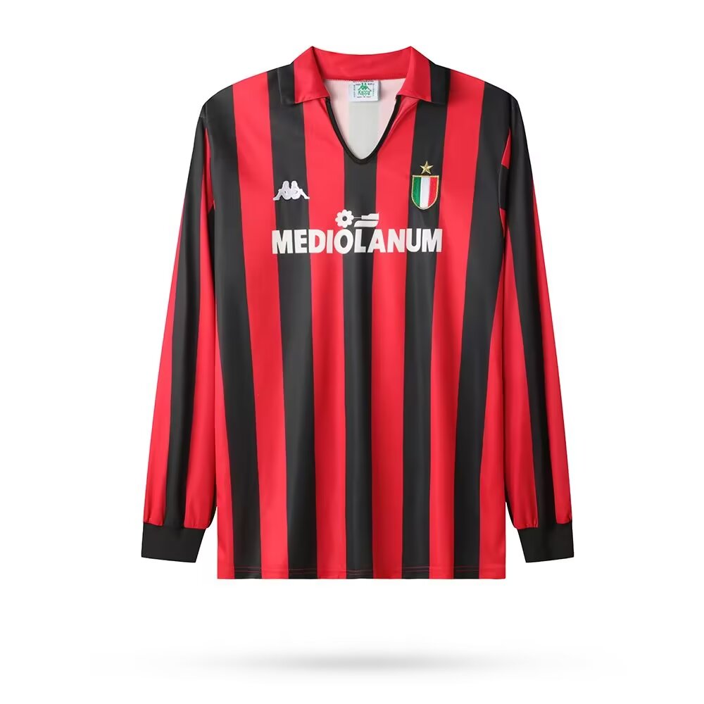 1988-1989 AC Milan Retro  Long sleeved