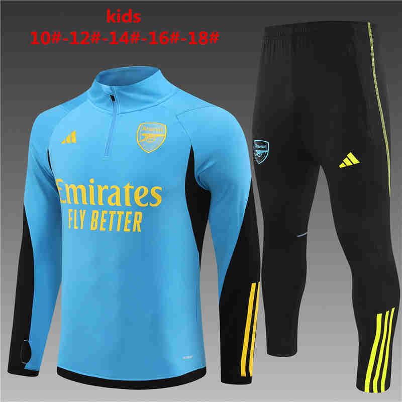 2023-2024 Arsenal half-pull training suit kids