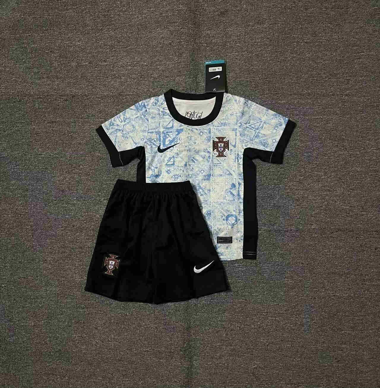 2024-2025   Portugal away  kids kit 