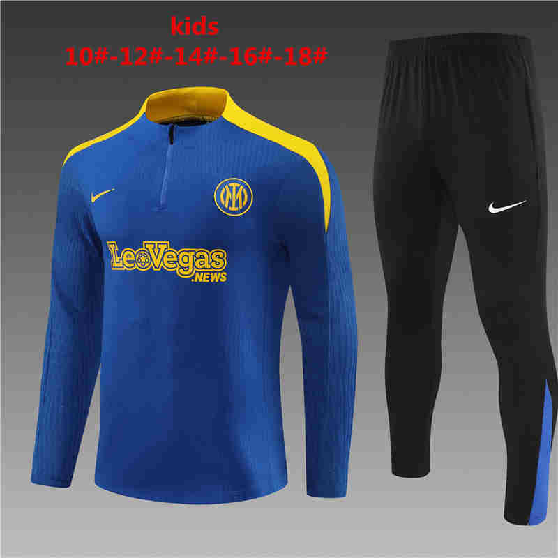 2024-2025  Inter Milan kids football training clothes 