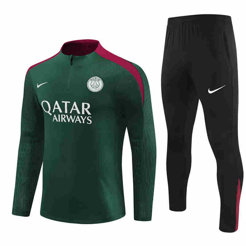 2024-2025 Paris Saint Germain  Adult  Long Sleeve Half Pull Training Suit Set psg