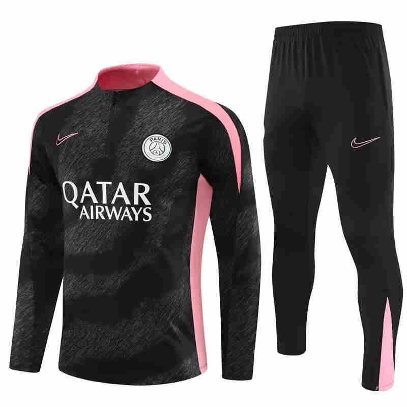 2024-2025 Paris Saint Germain  Adult  Long Sleeve Half Pull Training Suit Set psg