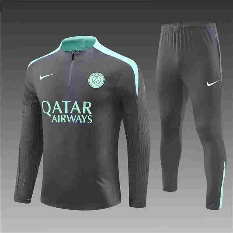 2024-2025 Paris Saint Germain  Adult  Long Sleeve Half Pull Training Suit Set psg