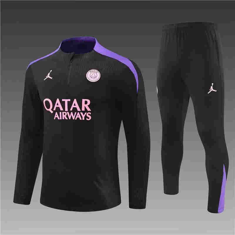2024-2025 Paris Saint Germain  Adult  Long Sleeve Half Pull Training Suit Set psg