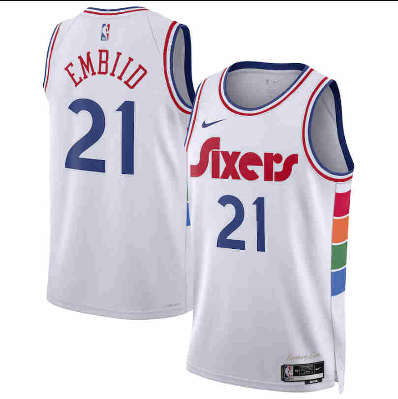 Philadelphia  76ers  NBA Jersey NO. 21