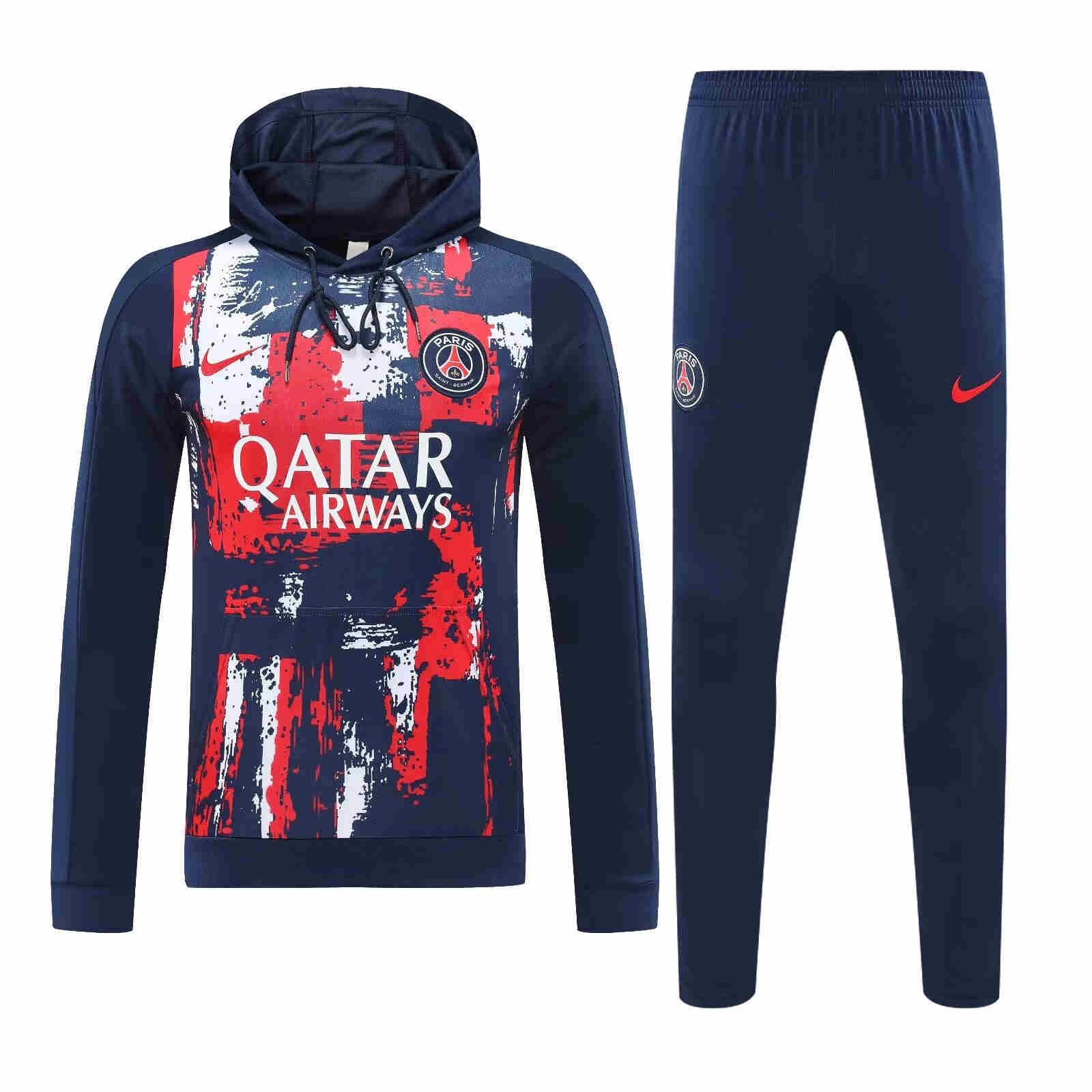 2024-2025 Paris Saint Germain Hooded training suit   psg adult