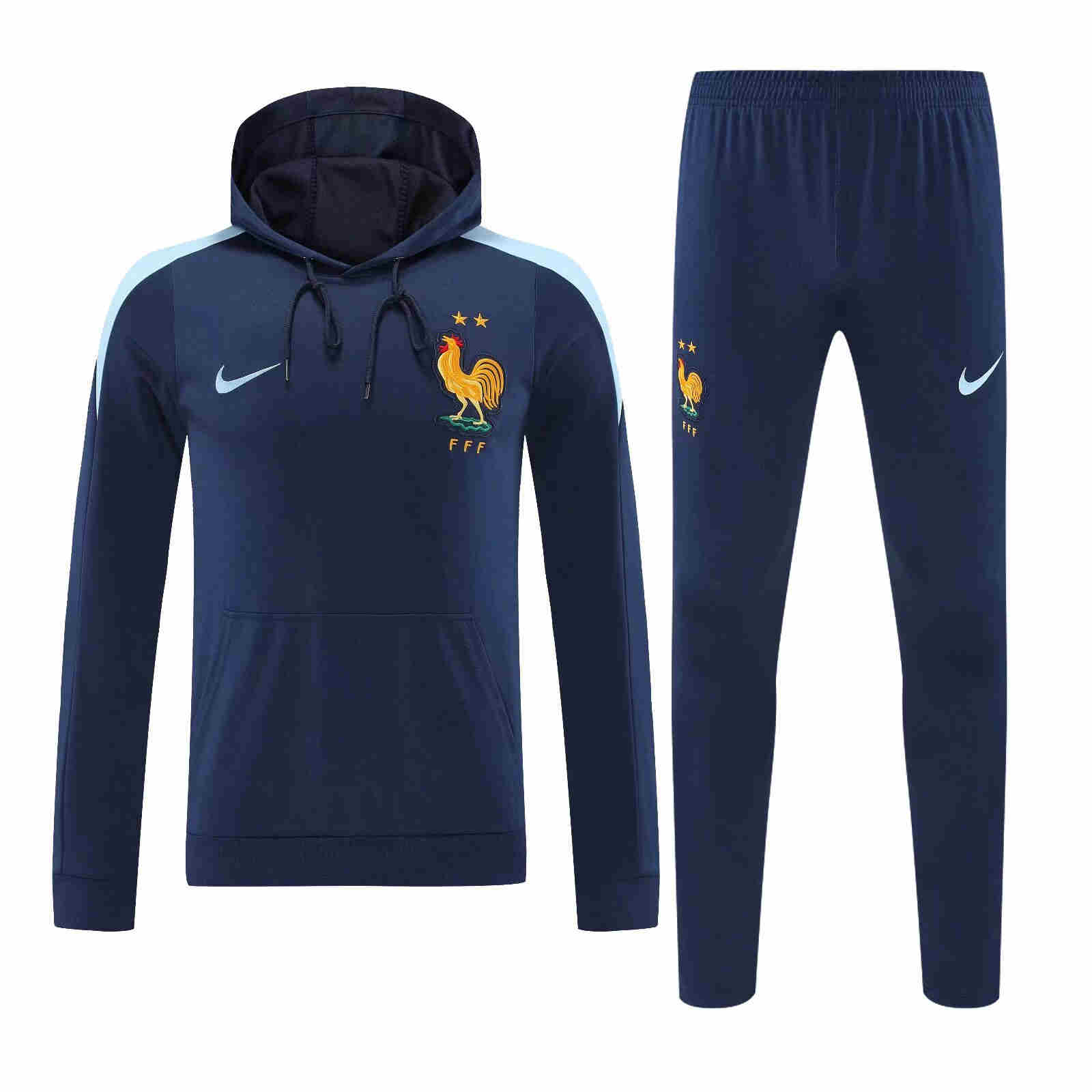 2024-2025  France  adult  Adult Hooded training suit set