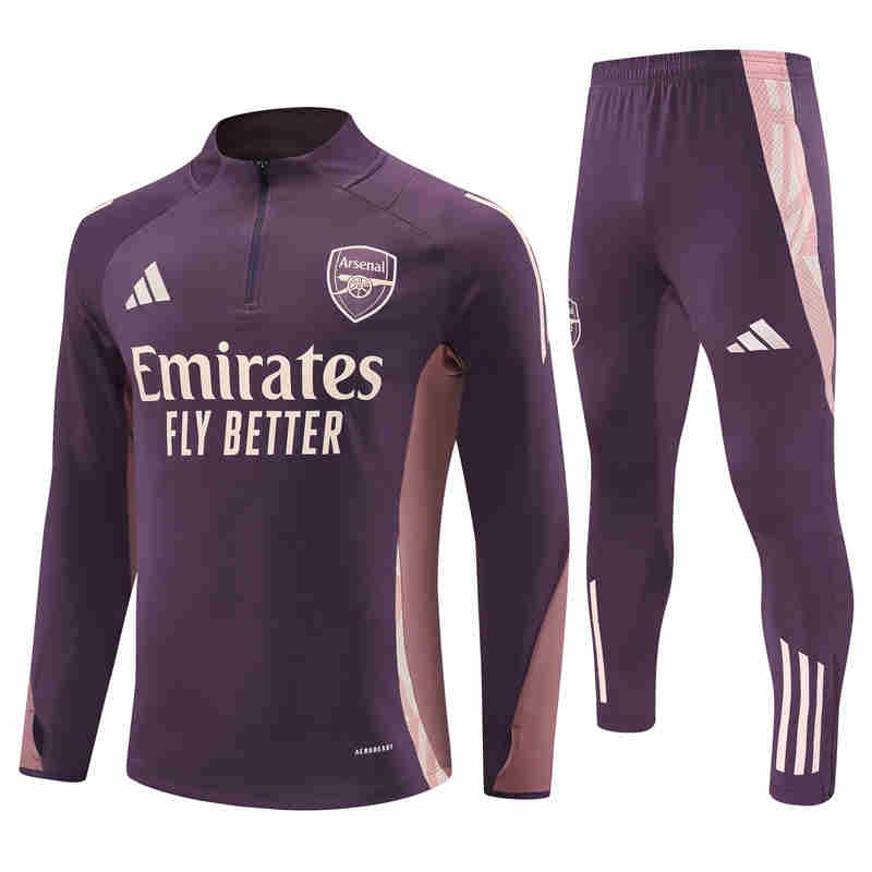2023-2024 Arsenal  adult Long sleeved half pull training suit set