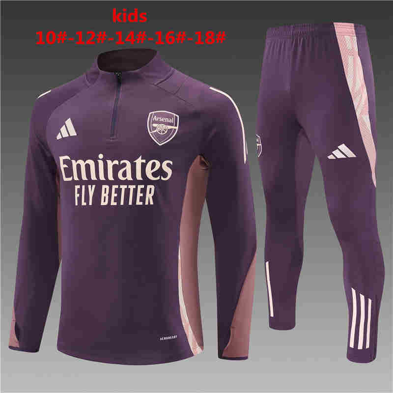 2024-2025 Arsenal half-pull training suit kids