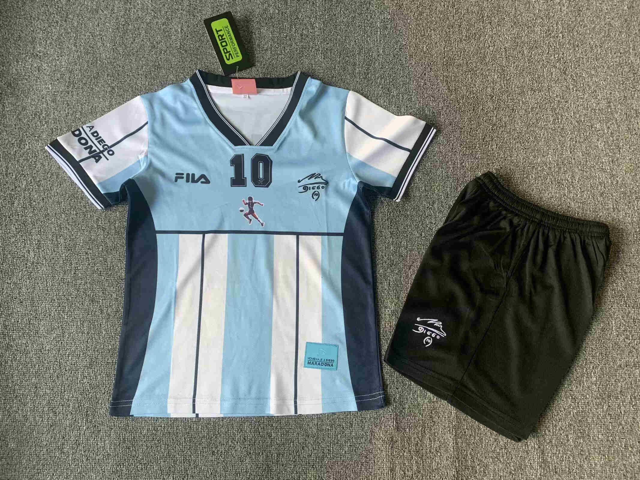  Argentina Maradona Memorial Edition kids kit