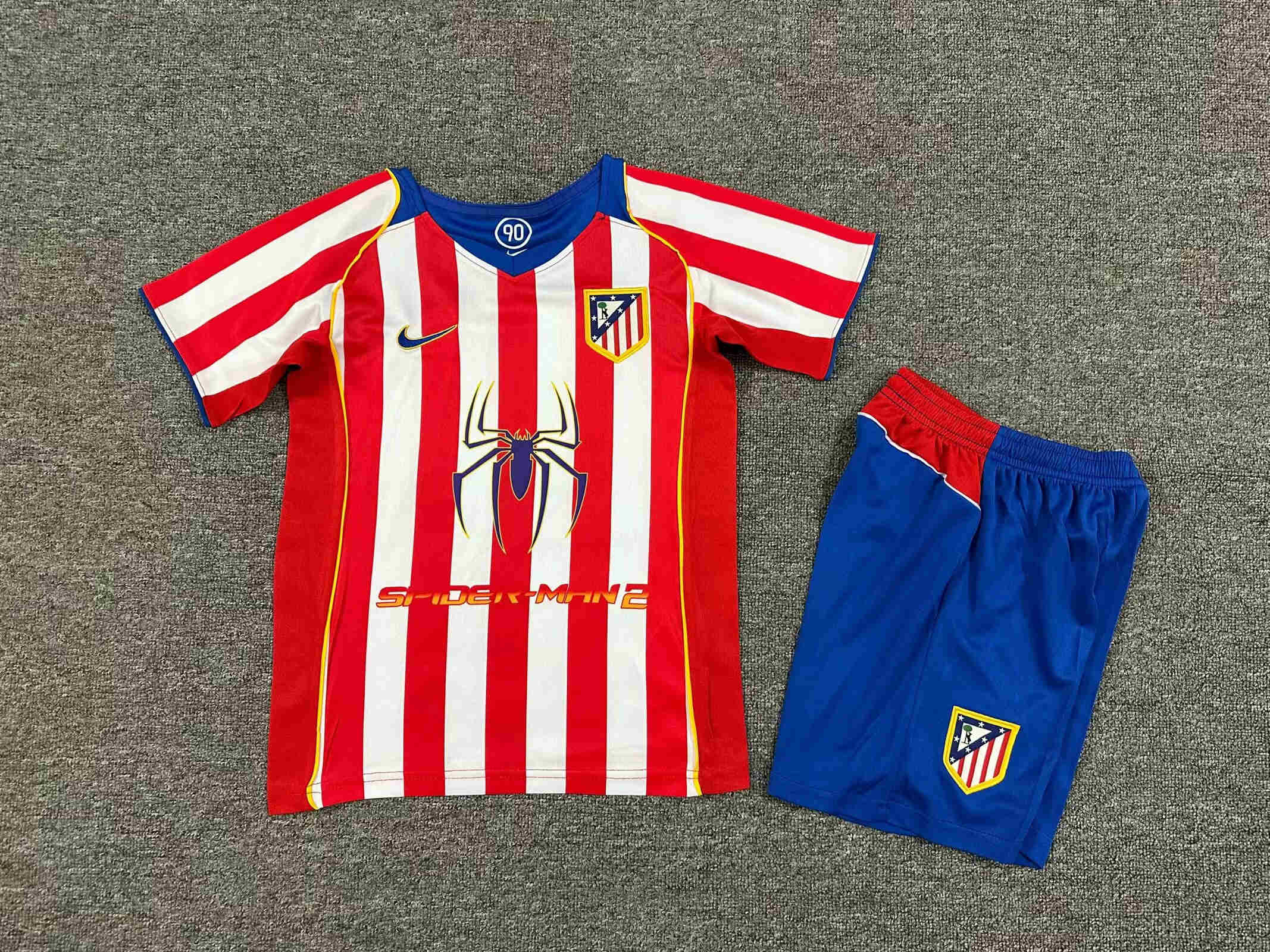 2004-2005  ATLETICO MADRID home KIDS kit Retro
