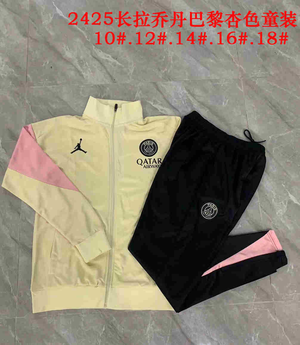 2024-2025  Paris Saint Germain kids   Long Sleeve  Training Suit Set  psg
