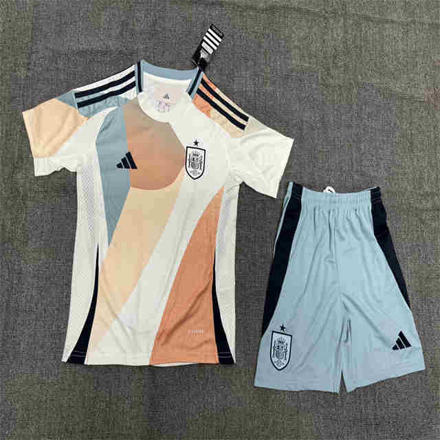 2025-2026  Spain  away  kids kit 