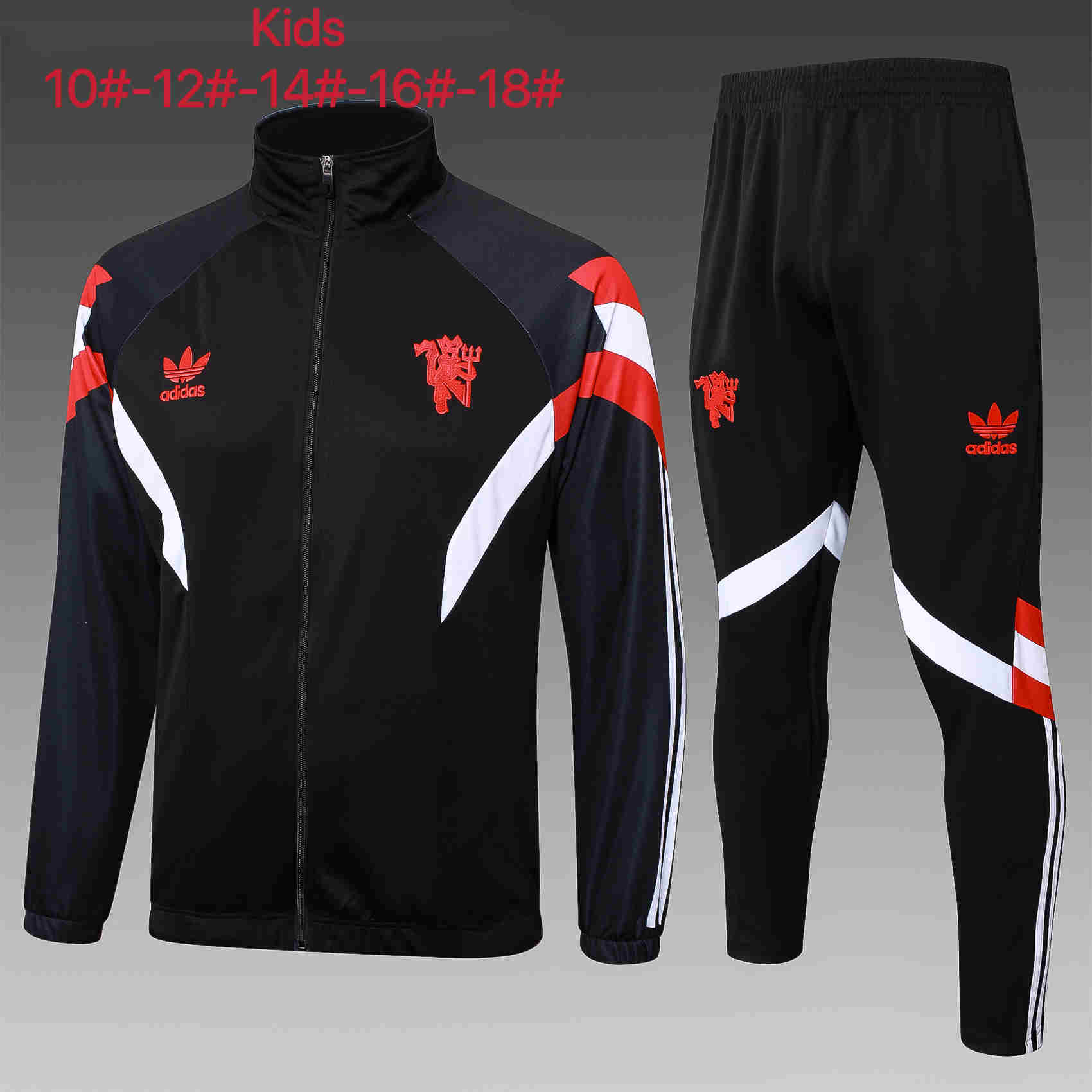 2024-2025 Manchester United  Long pull training suit kids 