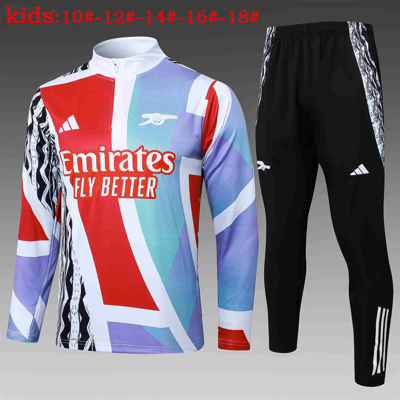 2024-2025 Arsenal half-pull training suit kids 815
