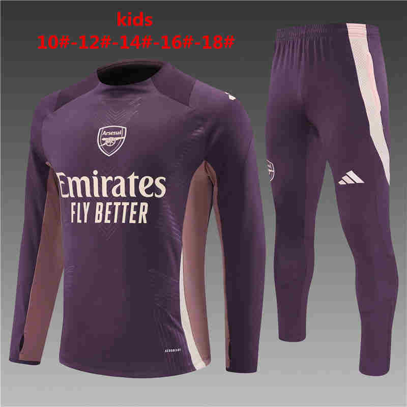 2024-2025 Arsenal half-pull training suit kids 