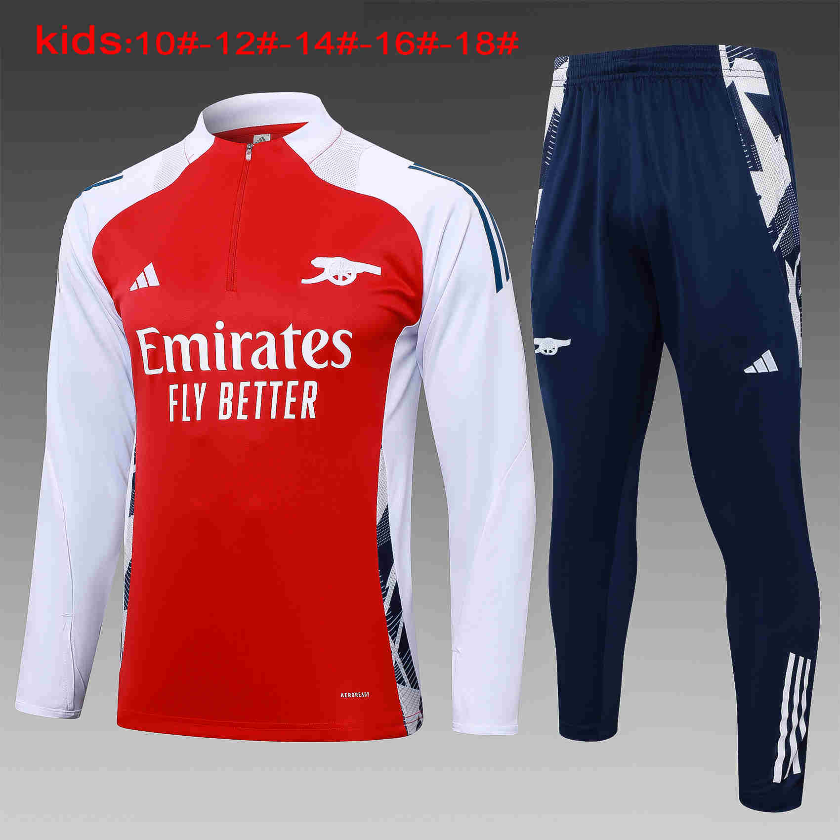 2024-2025 Arsenal half-pull training suit kids 815