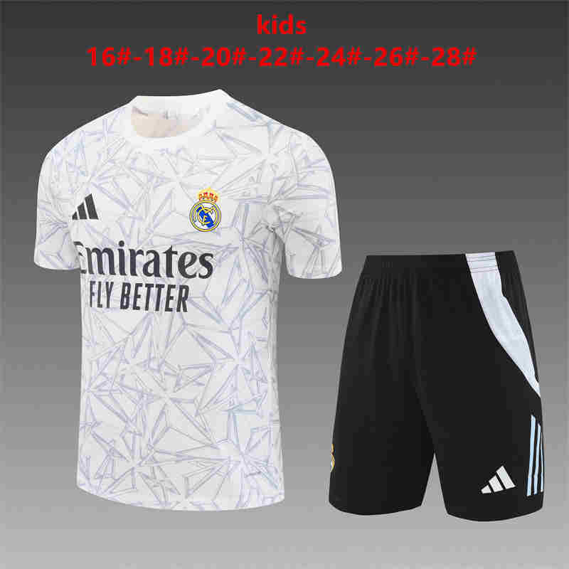2024-2025  Real Madrid  kids kit  Training clothes