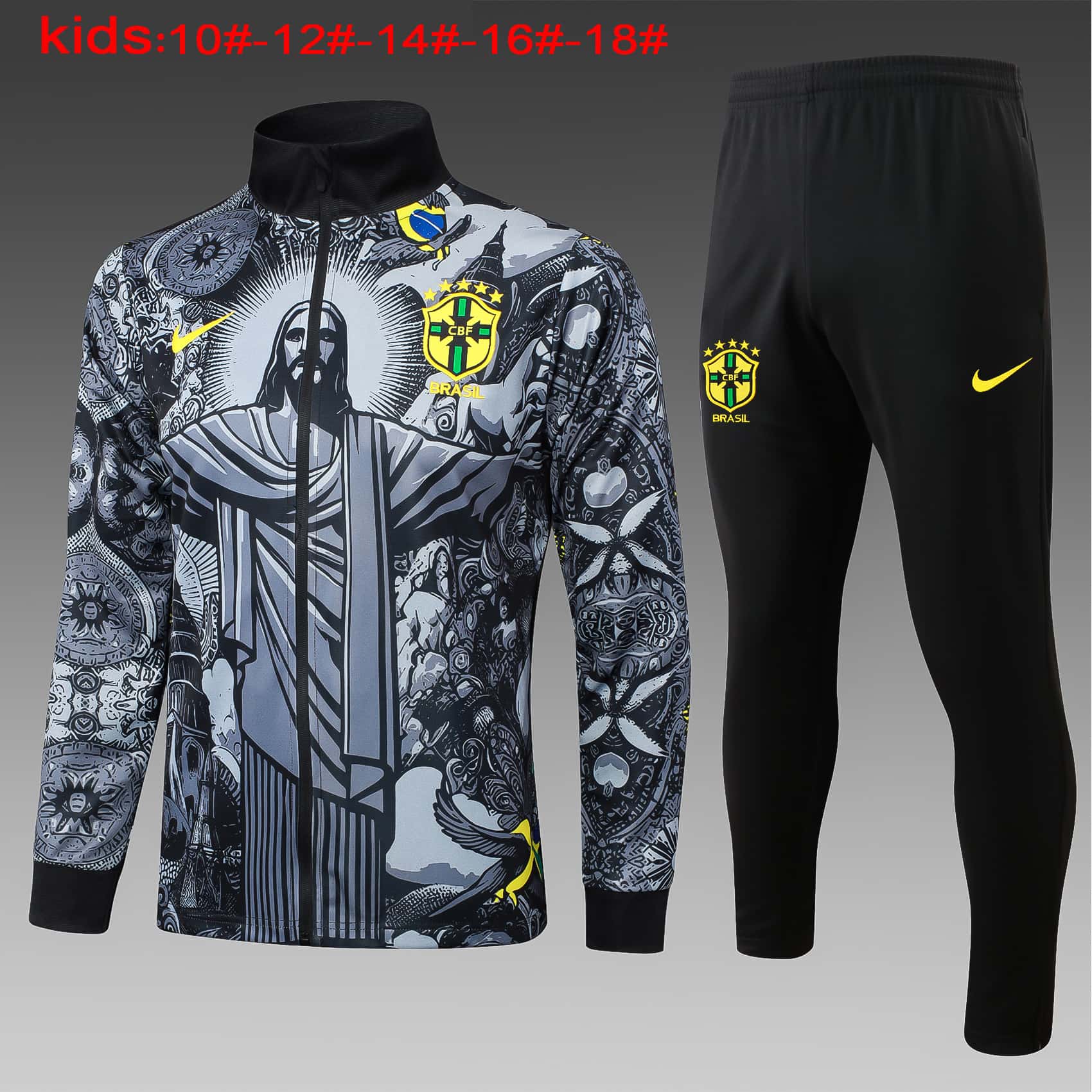 2024/2025Brazil kids kit Training suit jacket 815